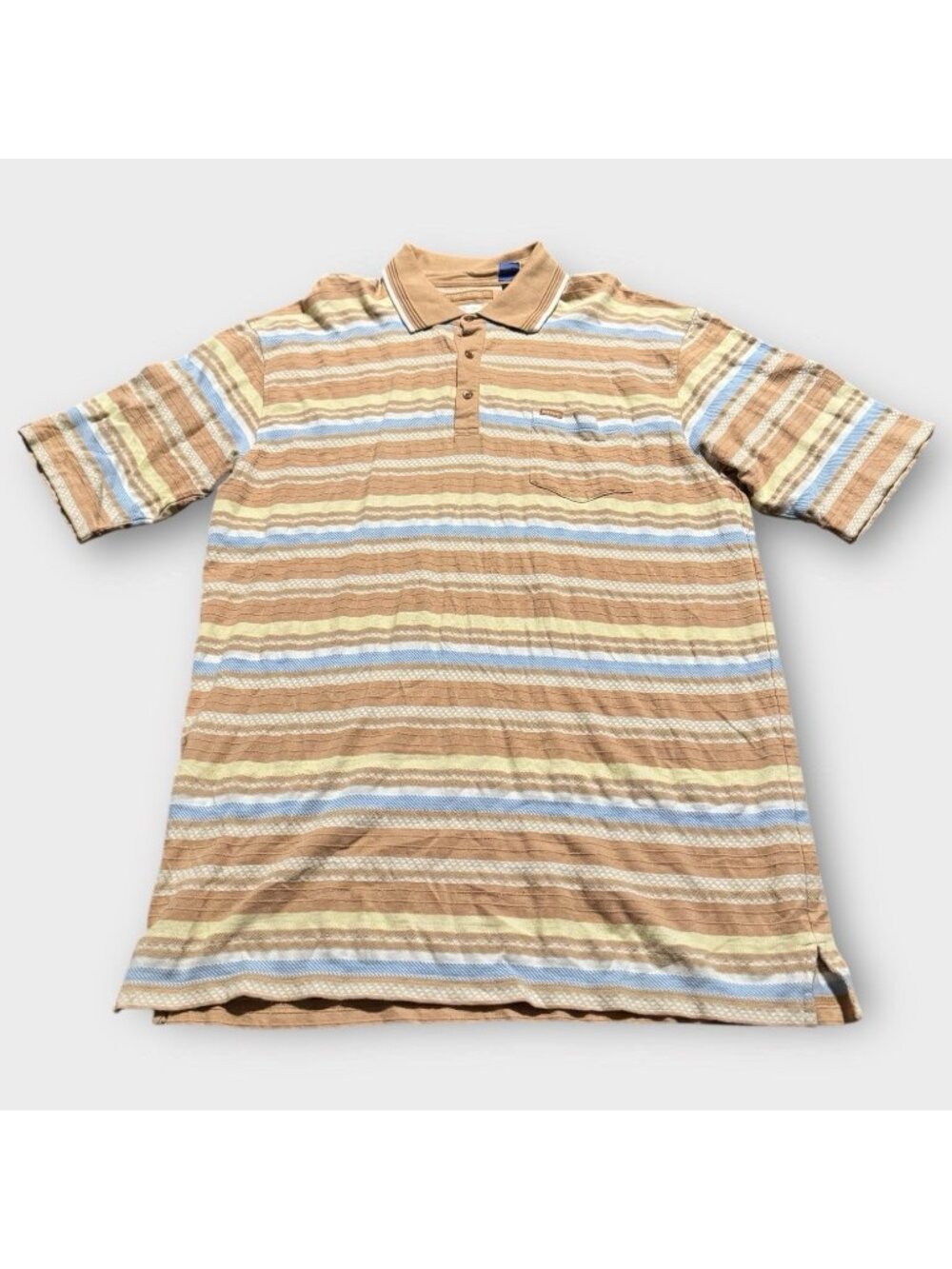 Vintage Enyce Stripe Polo Men's Shirt Size XL 90s Logo Hip Hop Street Y2K VTG